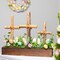 Northlight Floral and Foliage Triple Cross Easter Egg Decoration - 14"